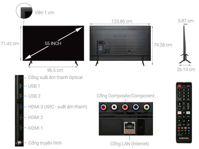 Kích thước các dòng tivi hiện nay - Ảnh 20